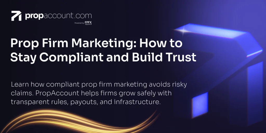 Overview on how to stay compliant and build trust, especially when it comes to prop firm marketing