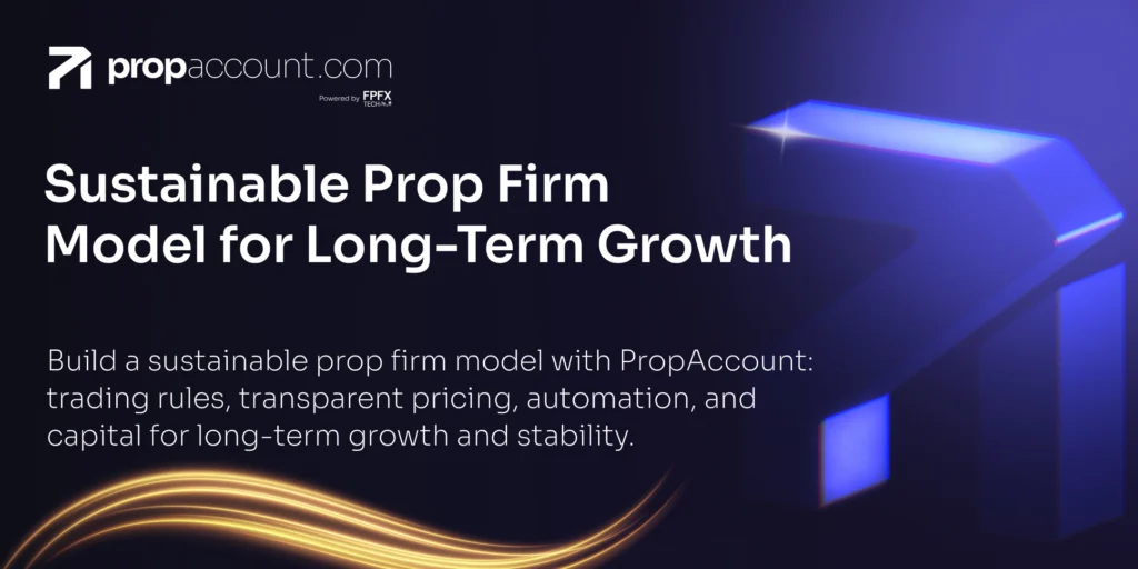 Overview of the sustainable prop firm model built for long-term growth