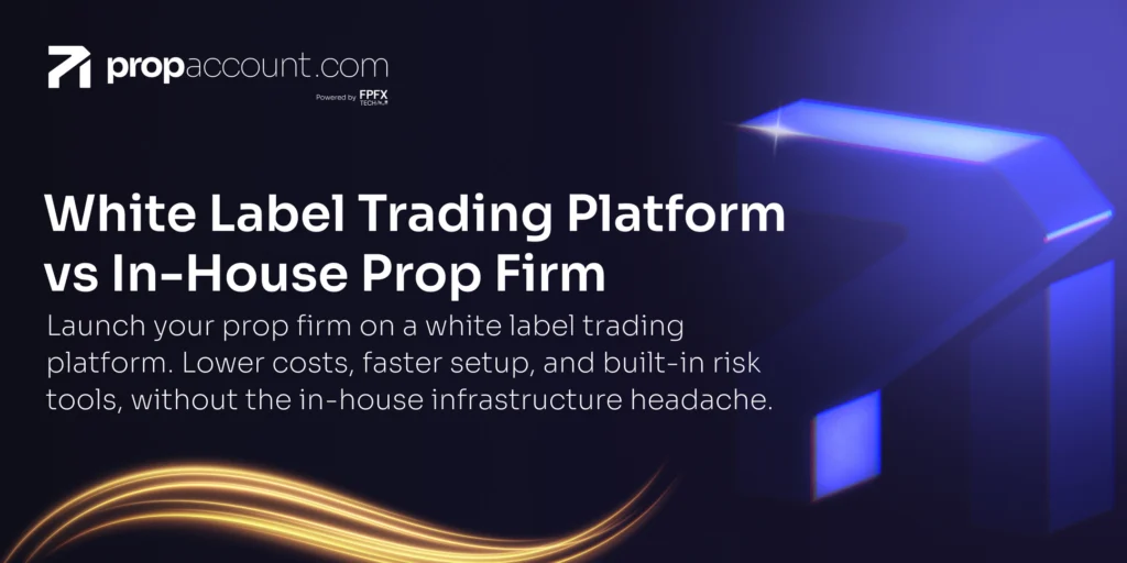 Full comparison of white label trading platform vs in-house prop firm.